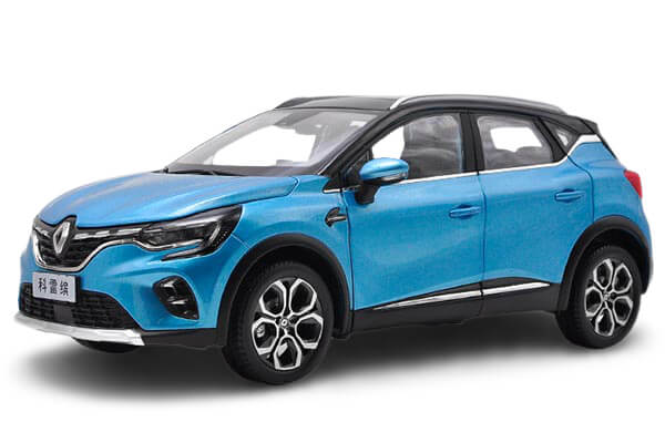 2019 Renault Captur SUV Diecast Model 1:18 Scale Blue