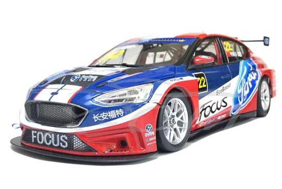 Ford Focus EcoBoost Diecast Racing Car Model 1:18 Scale