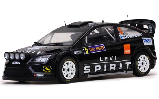 Ford Focus RS Diecast Racing Car Model 1:18 Scale Black