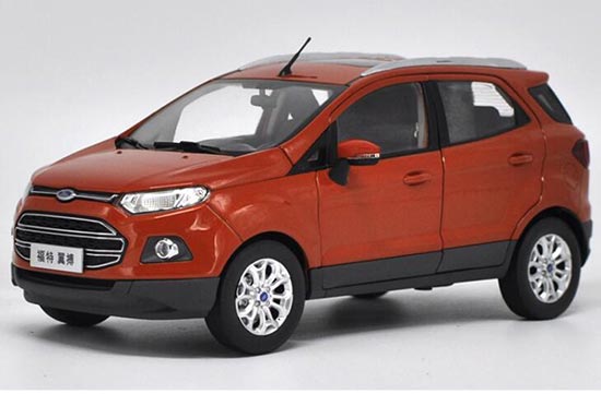 2013 Ford Ecosport SUV Diecast Model 1:18 Scale Orange