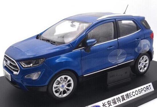 2018 Ford Ecosport SUV Diecast Model 1:18 Scale Blue