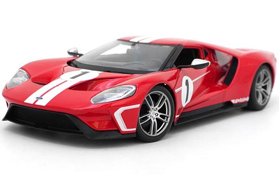 2017 Ford GT Diecast Car Model 1:18 Scale Red