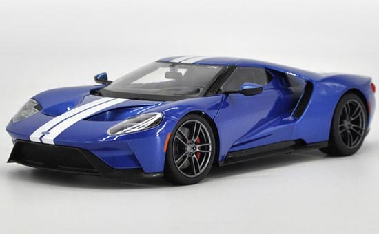 2017 Ford GT Diecast Car Model 1:18 Scale Blue