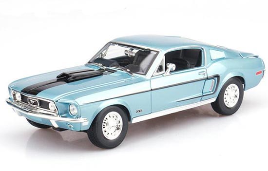 1968 Ford Mustang GT Cobra Jet Diecast Car Model 1:18 Scale
