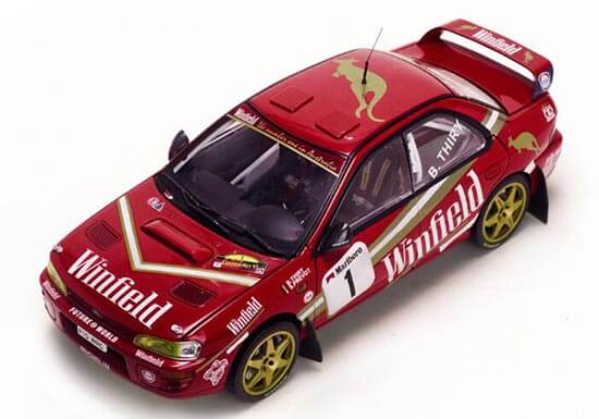 1997 Subaru Impreza Diecast WRC Car Model 1:18 Scale Red