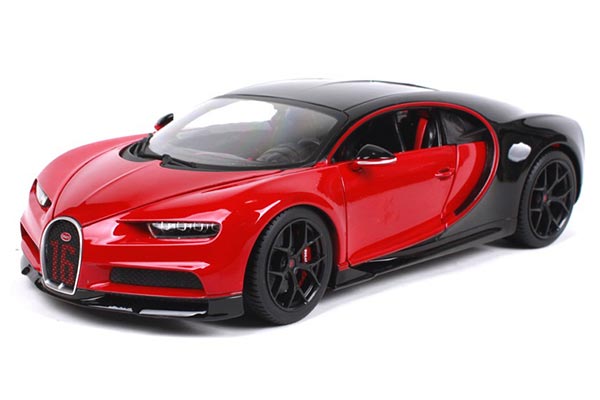Bugatti Chiron Sport Diecast Car Model 1:18 Scale Red