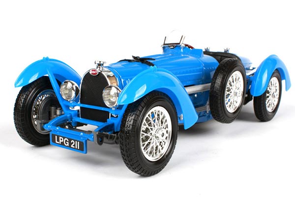 1934 Bugatti Type 59 Diecast Car Model 1:18 Scale Blue