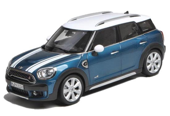 2017 Mini Cooper S Countryman Diecast Car Model 1:18 Scale Blue