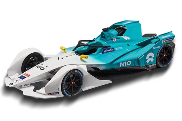 NIO Formula E Diecast Car Model 1:18 Scale Blue By Minichamps