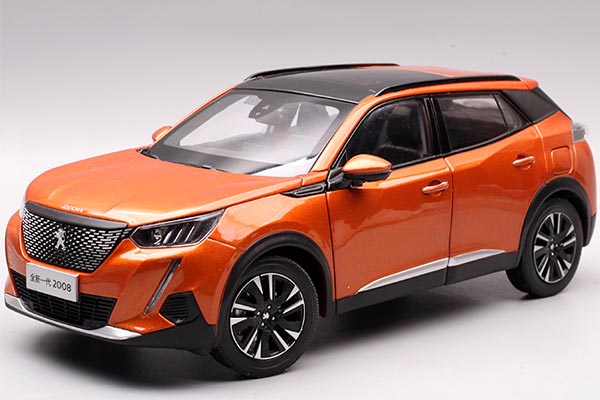 2020 Peugeot 2008 SUV Diecast Model 1:18 Scale Orange