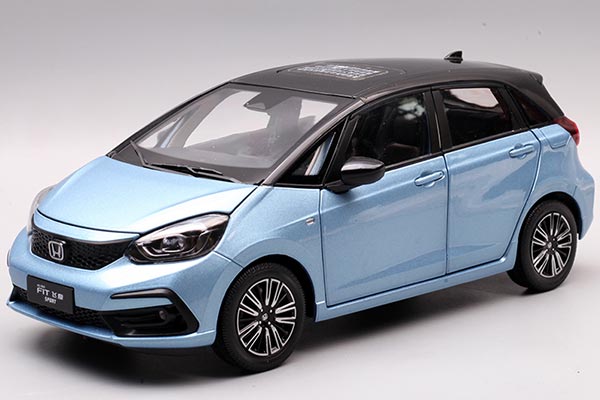 2021 Honda Fit Sport Diecast Car Model 1:18 Scale Blue