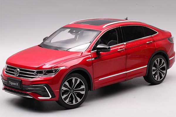 2021 Volkswagen Tiguan X Diecast Car Model 1:18 Scale Red