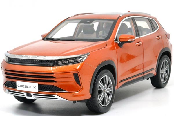 2019 Exeed LX SUV Diecast Model 1:18 Scale Orange