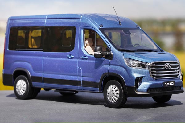 2019 Maxus V90 Van Diecast Model 1:18 Scale Blue