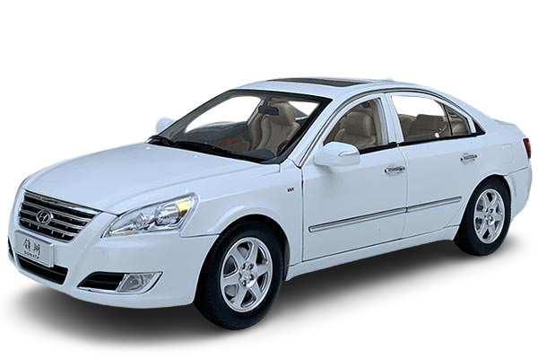 2009 Hyundai Sonata NFC Diecast Car Model 1:18 Scale White