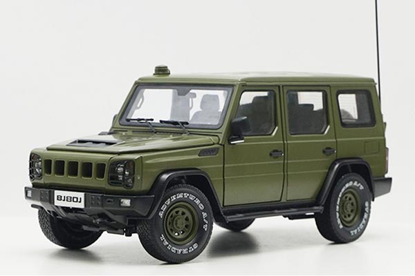 BAIC BJ80J SUV Diecast Model 1:18 Scale Army Green