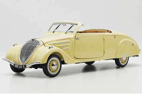 Peugeot 402 Eclipse Diecast Car Model 1:18 Scale Creamy White