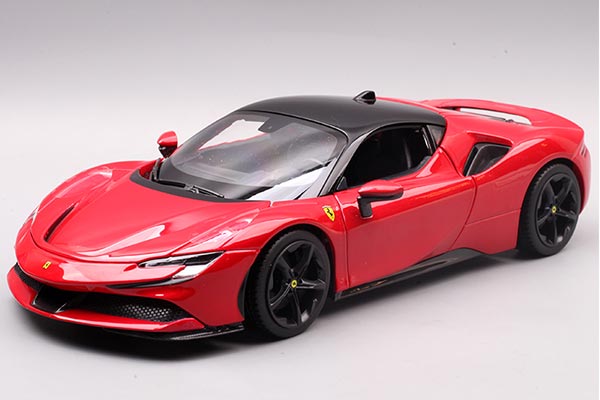 Ferrari SF90 Stradale Diecast Car Model 1:18 Scale Red