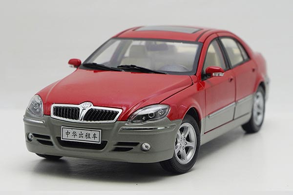 2006 Brilliance Splendor Diecast Taxi Car Model 1:18 Scale Red