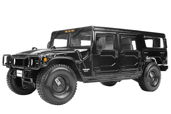 Hummer H1 4-Door Wagon Diecast Model 1:18 Scale Black