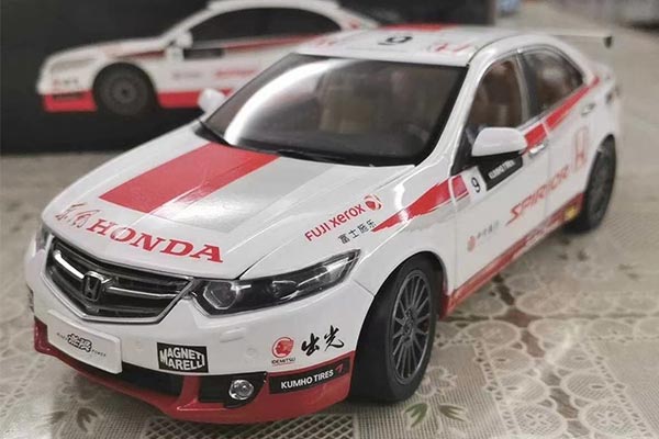 2009 Honda Spirior Diecast Car Model CTCC 1:18 Scale White-Red