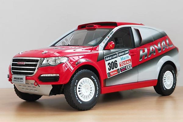 Haval H8 Dakar Racecar SUV Diecast Model 1:18 Scale Red
