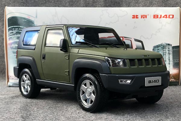 2014 BAIC BJ40 SUV Diecast Model 1:18 Scale Army Green