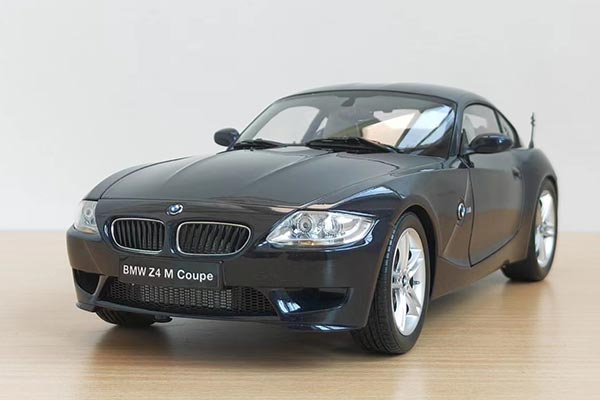 BMW Z4 M Coupe Diecast Car Model 1:18 Scale Deep Blue