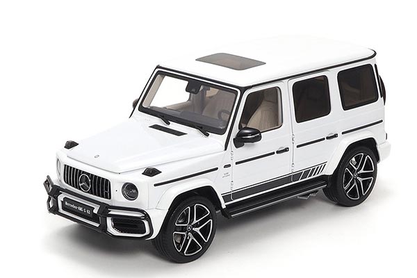 2019 Mercedes Benz G63 AMG SUV Diecast Model 1:18 Scale White