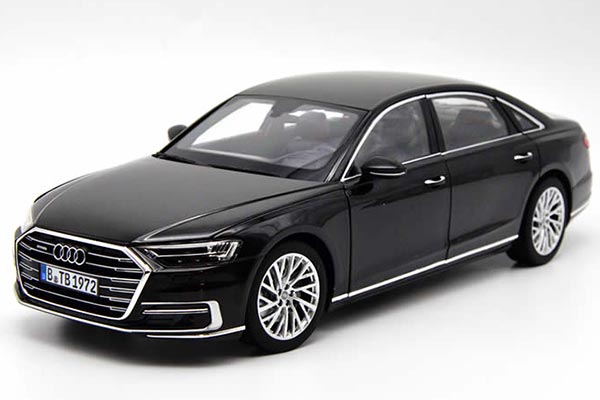 2018 Audi A8L Diecast Car Model 1:18 Scale Black