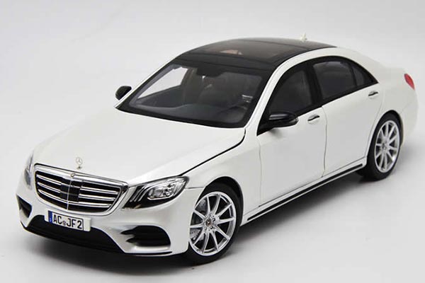 2018 Mercedes Benz S-Class S450L Diecast Car Model 1:18 White