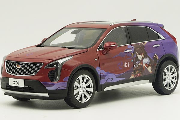 2022 Cadillac XT4 SUV Diecast Model 1:18 Scale Wine Red