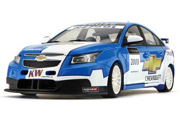 2009 Chevrolet Cruze Diecast WTCC Car Model 1:18 Scale Blue