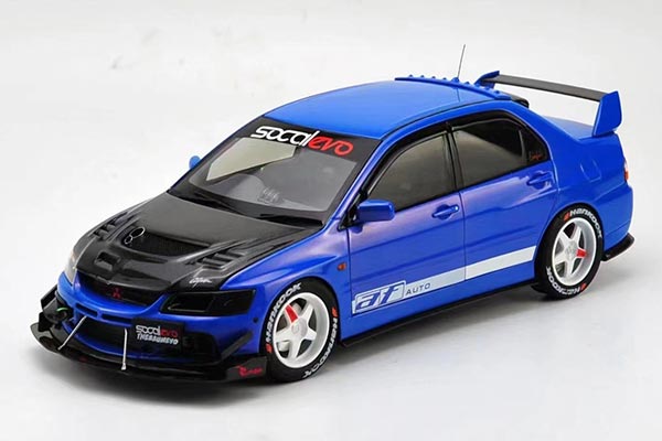 Mitsubishi Lancer Evolution IX Diecast Model 1:18 Scale Blue