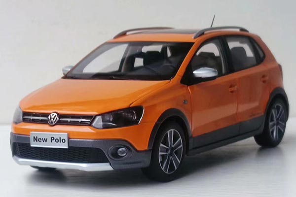 2012 Volkswagen Polo Hatchback Diecast Model 1:18 Scale Orange