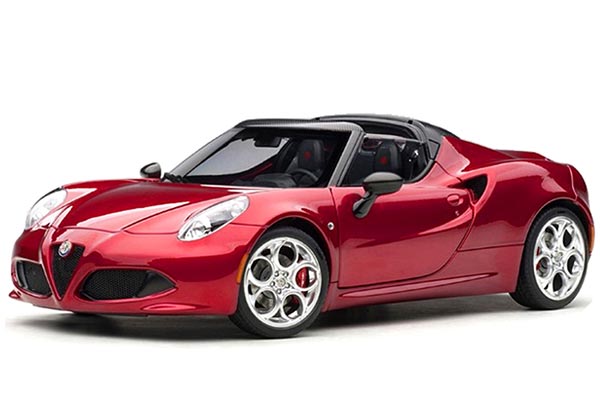 Alfa Romeo 4C Roadster Diecast Car Model 1:18 Scale