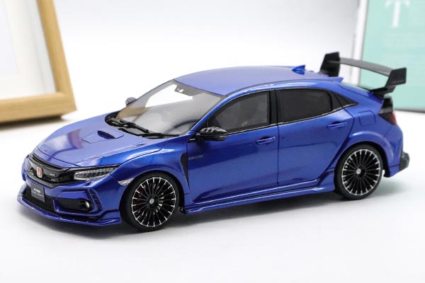 2020 Honda Civic Type R Mugen Resin Car Model 1:18 Scale Blue