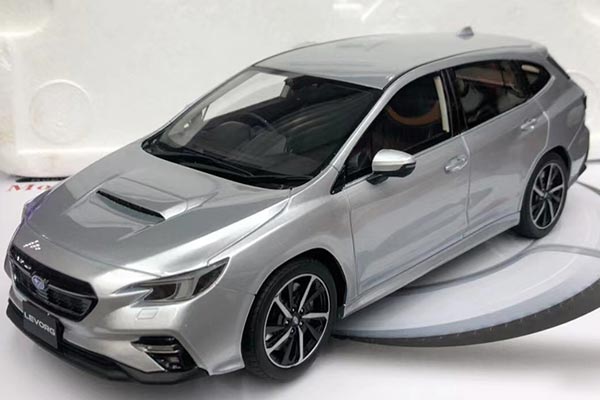 2020 Subaru Levorg Resin Model 1:18 Scale Silver