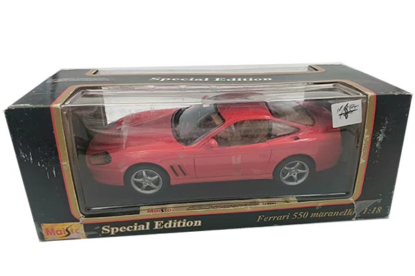 Ferrari 550 Maranello Diecast Car Model 1:18 Scale Red