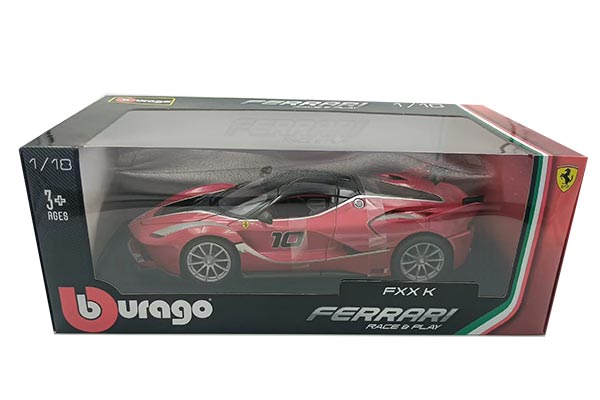 Ferrari FXX-K Diecast Racing Car Model 1:18 Scale Red NO.10