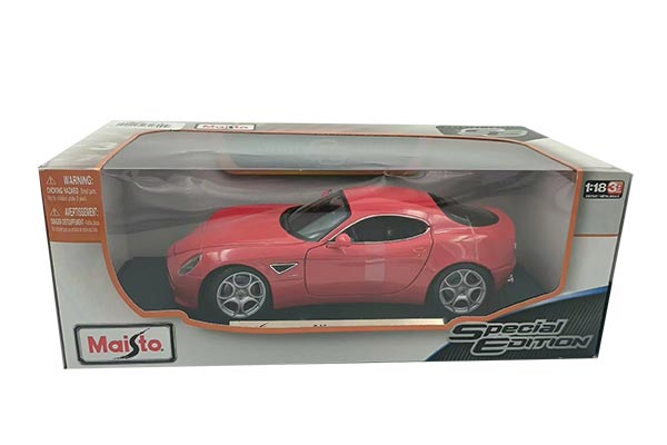 Alfa Romeo 8C Competizione Diecast Car Model 1:18 Scale Red