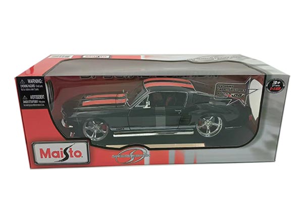 1967 Ford Mustang GTA Fastback Diecast Model 1:18 Scale Black