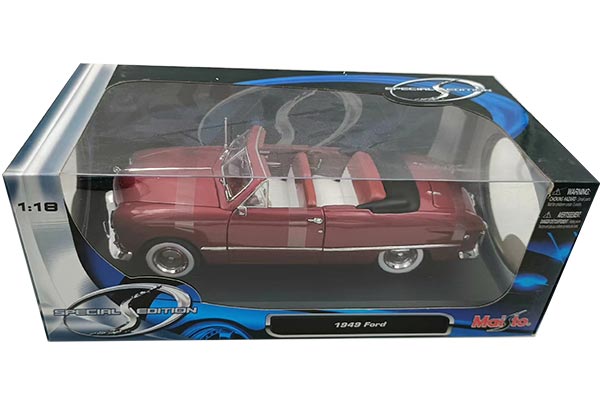 1949 Ford Car Diecast Model 1:18 Scale Red