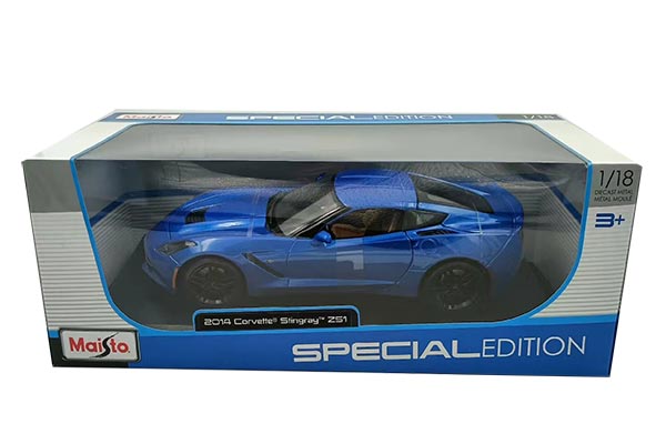 2014 Chevrolet Corvette Stingray ZS1 Diecast Model 1:18 Blue