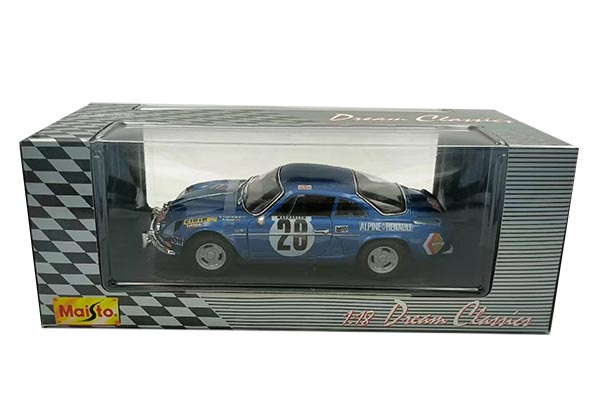 1971 Renault Alpine Diecast Car Model 1:18 Scale Blue