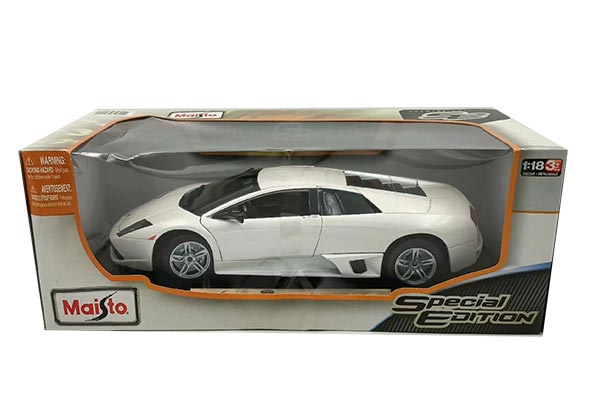 Lamborghini Murcielago LP640 Diecast Car Model 1:18 Scale White