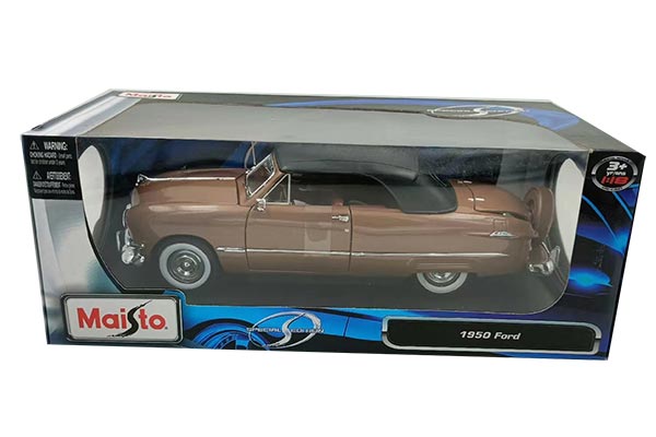 1950 Ford Car Diecast Car Model 1:18 Scale Brown