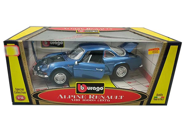 1971 Renault Alpine A110 1600S Diecast Model 1:18 Scale Blue