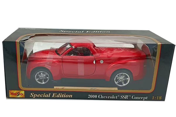 2000 Chevrolet SSR Concept Diecast Model 1:18 Scale Red