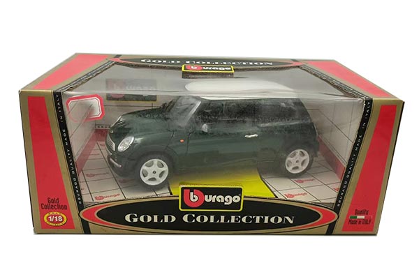 Mini Cooper Diecast Car Model 1:18 Scale Dark Green